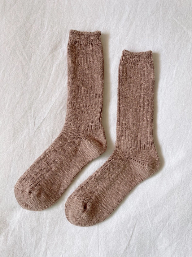 LE BON SHOPPE COTTAGE SOCKS - TOFFEE