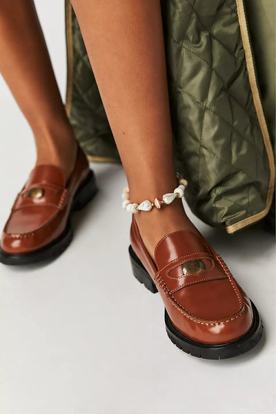 FREE PEOPLE LIV LOAFER - BRONZER