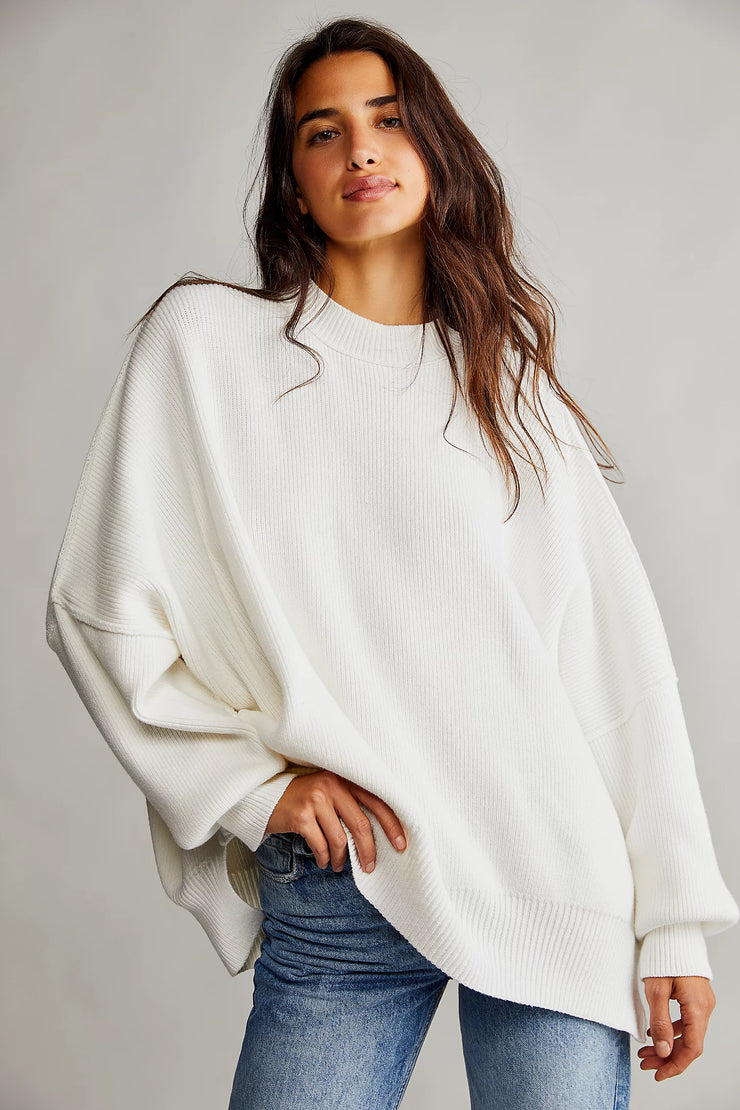 FREE PEOPLE EASY STREET TUNIC - WHITE – On Trend