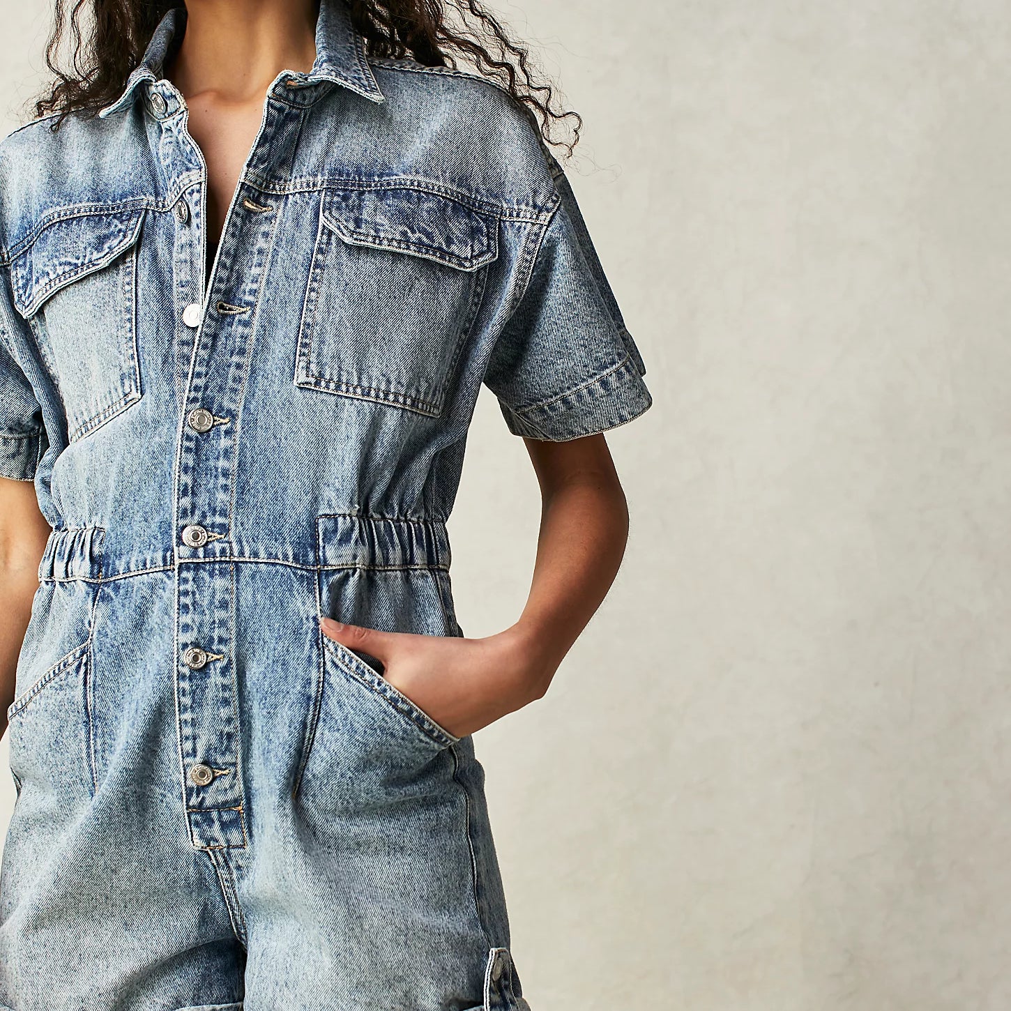 FREE PEOPLE MARCI CUFFED SHORTALL - MARRAKESH - LAST SIZE XS