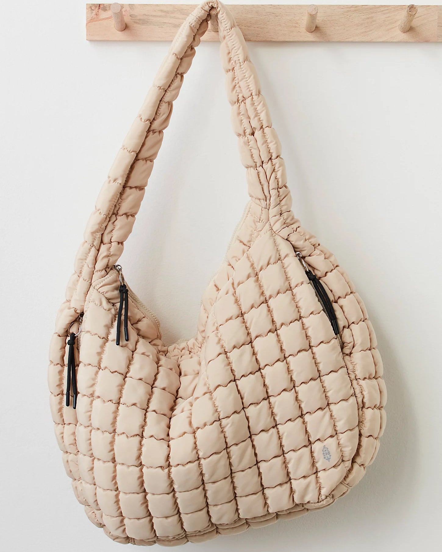 FREE PEOPLE CARR QUILTED BAG - OFF WHITE