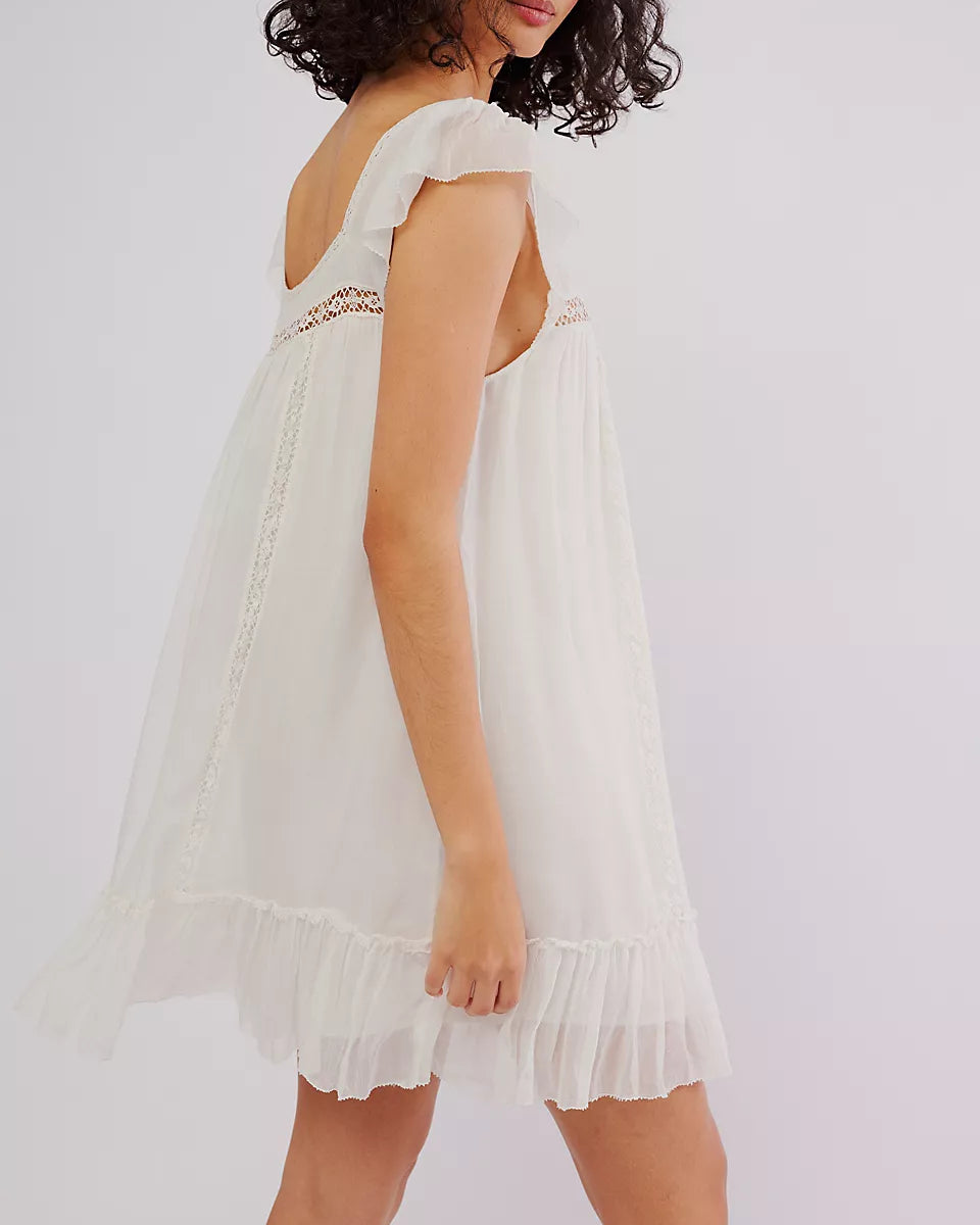 FREE PEOPLE OLIVIA DRESS - IVORY