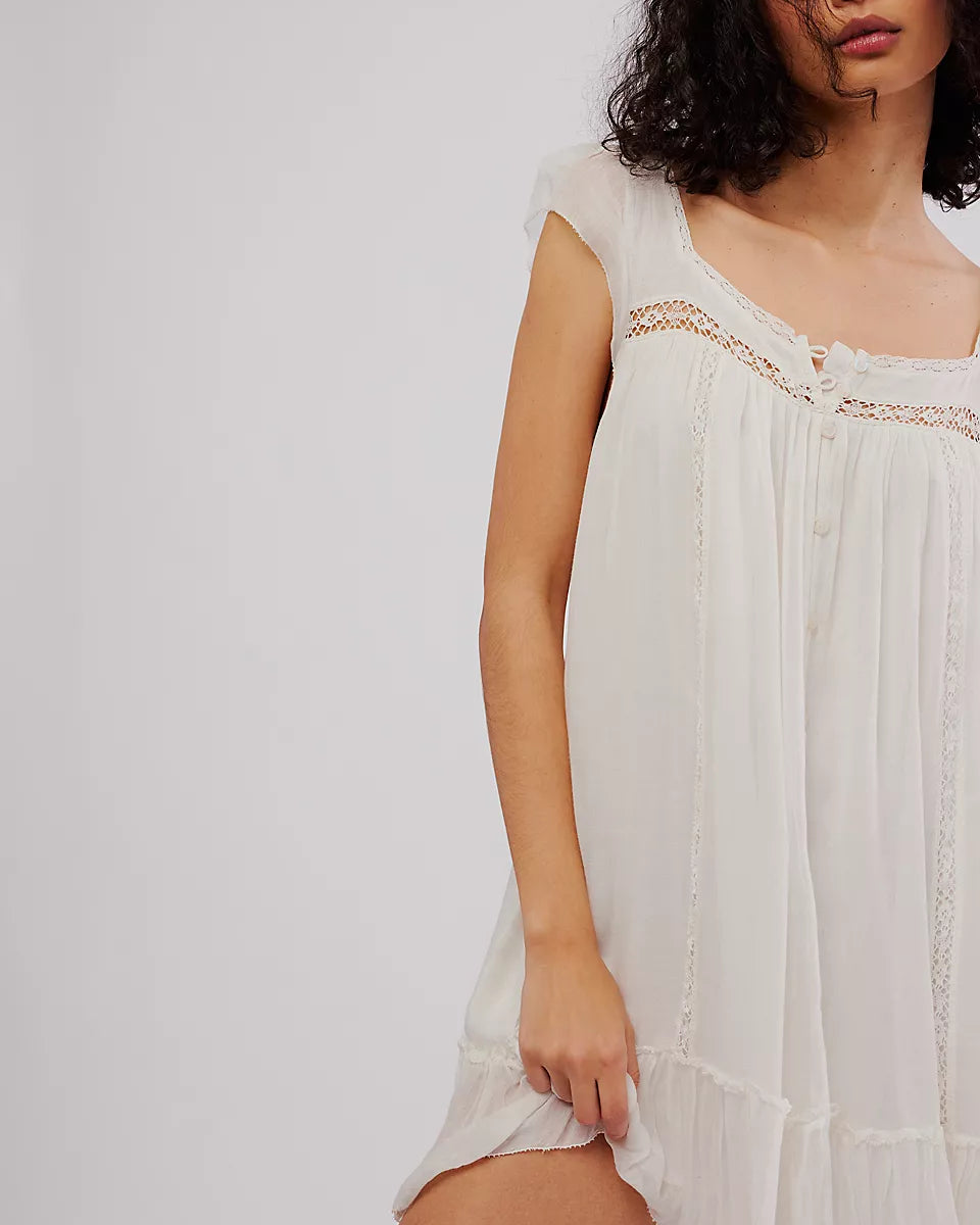 FREE PEOPLE OLIVIA DRESS - IVORY