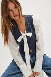 FREE PEOPLE AVA VEST - VINTAGE INDIGO