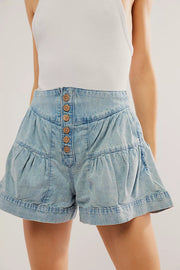 FREE PEOPLE FLEUR DENIM SHORTS - BELLE BELLE