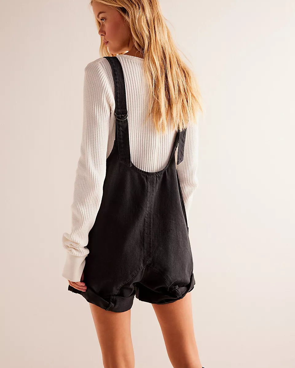 FREE PEOPLE HIGH ROLLER SHORTALL - TRUE NORTH