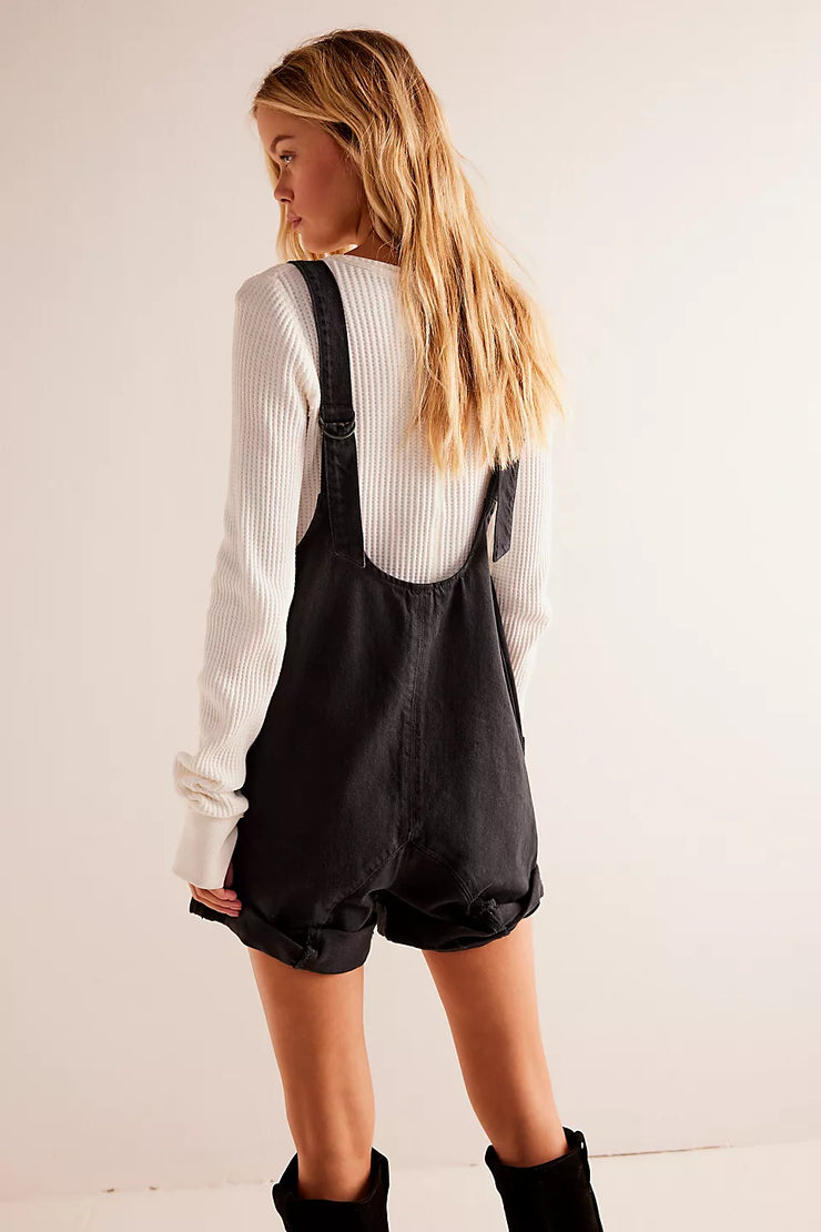 FREE PEOPLE HIGH ROLLER SHORTALL - TRUE NORTH