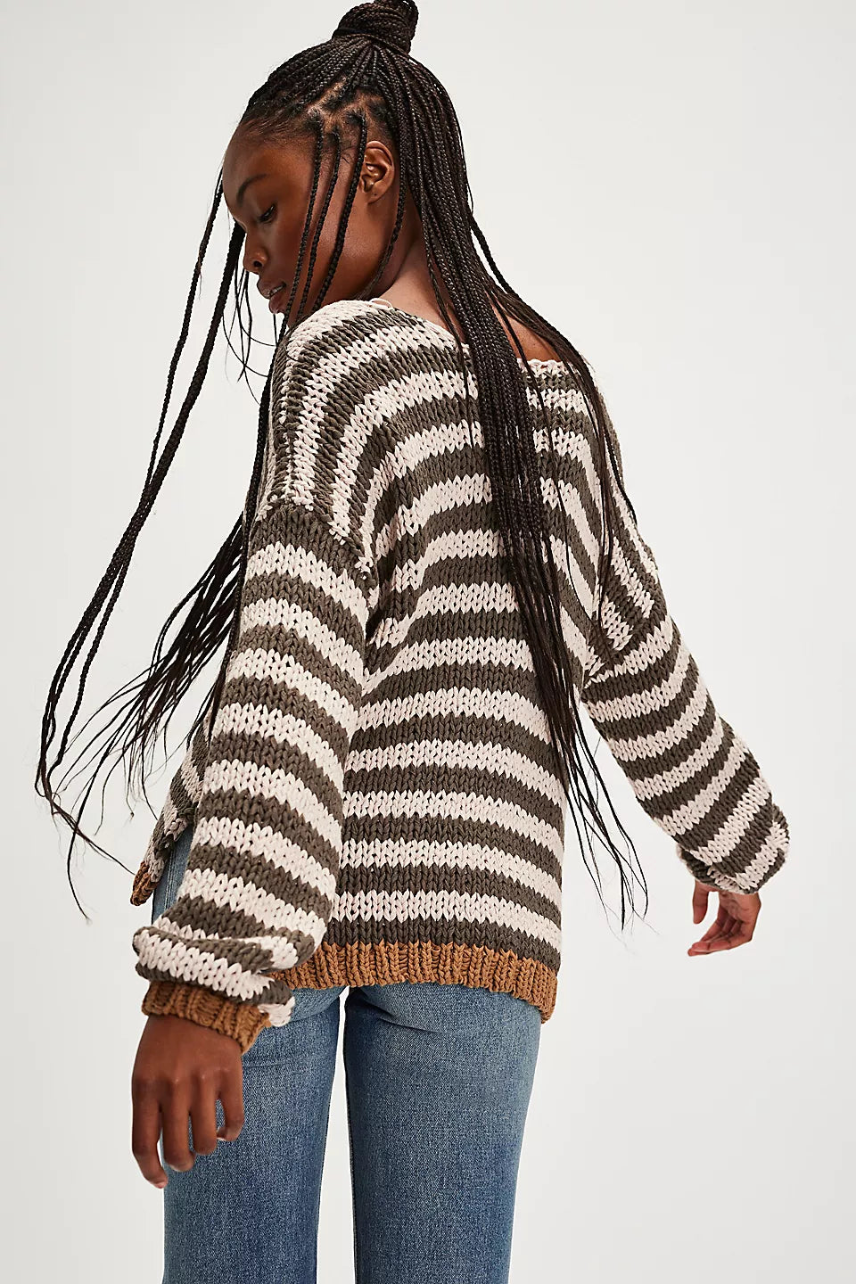 FREE PEOPLE PORTLAND PULLOVER - SEAWEED SHELL