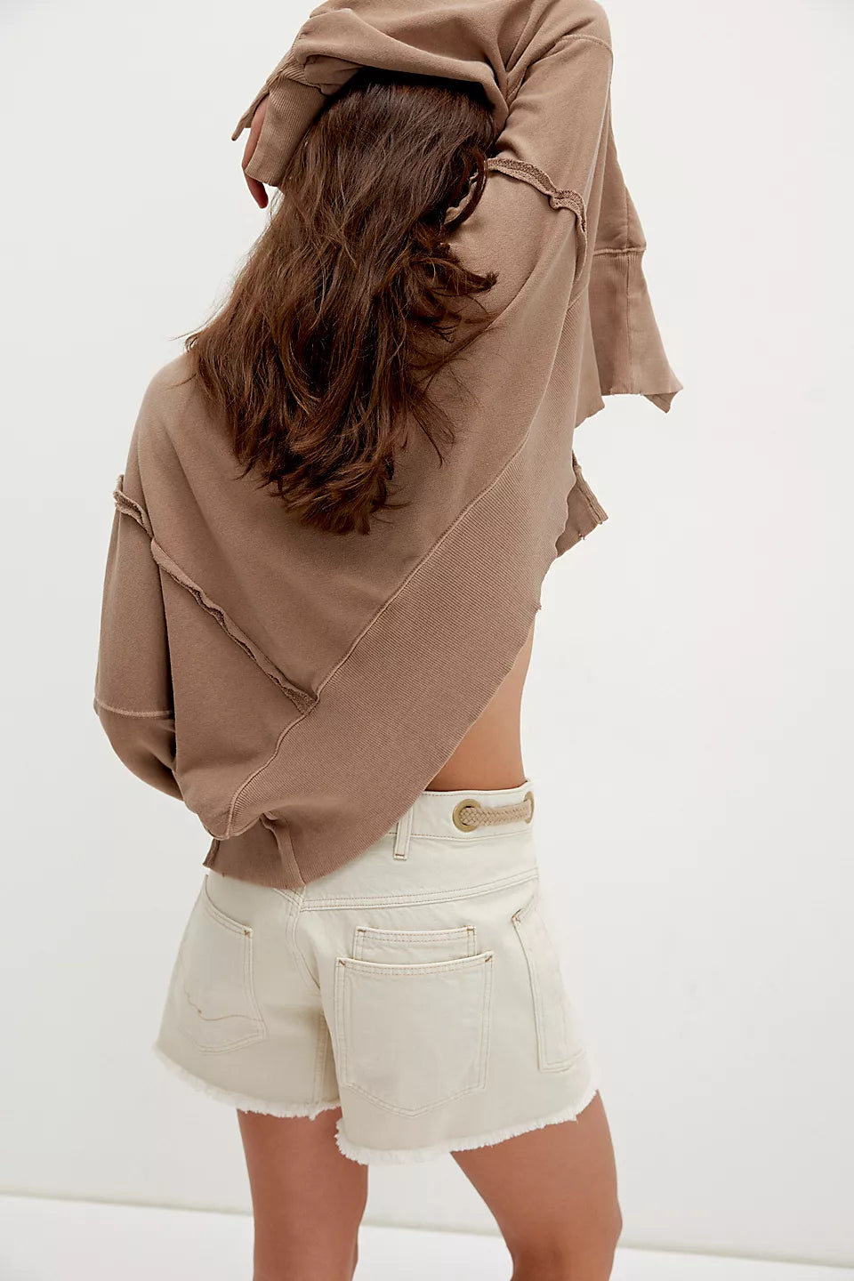 FREE PEOPLE MOXIE SHORTS - WHITE -