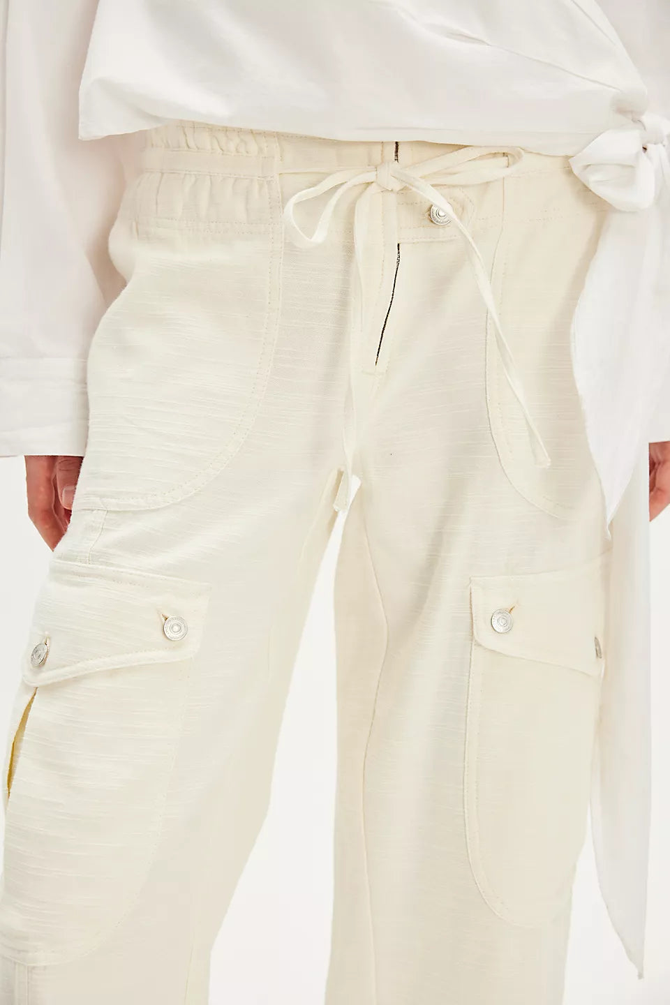 FREE PEOPLE PARK AVE PANT - IVORY