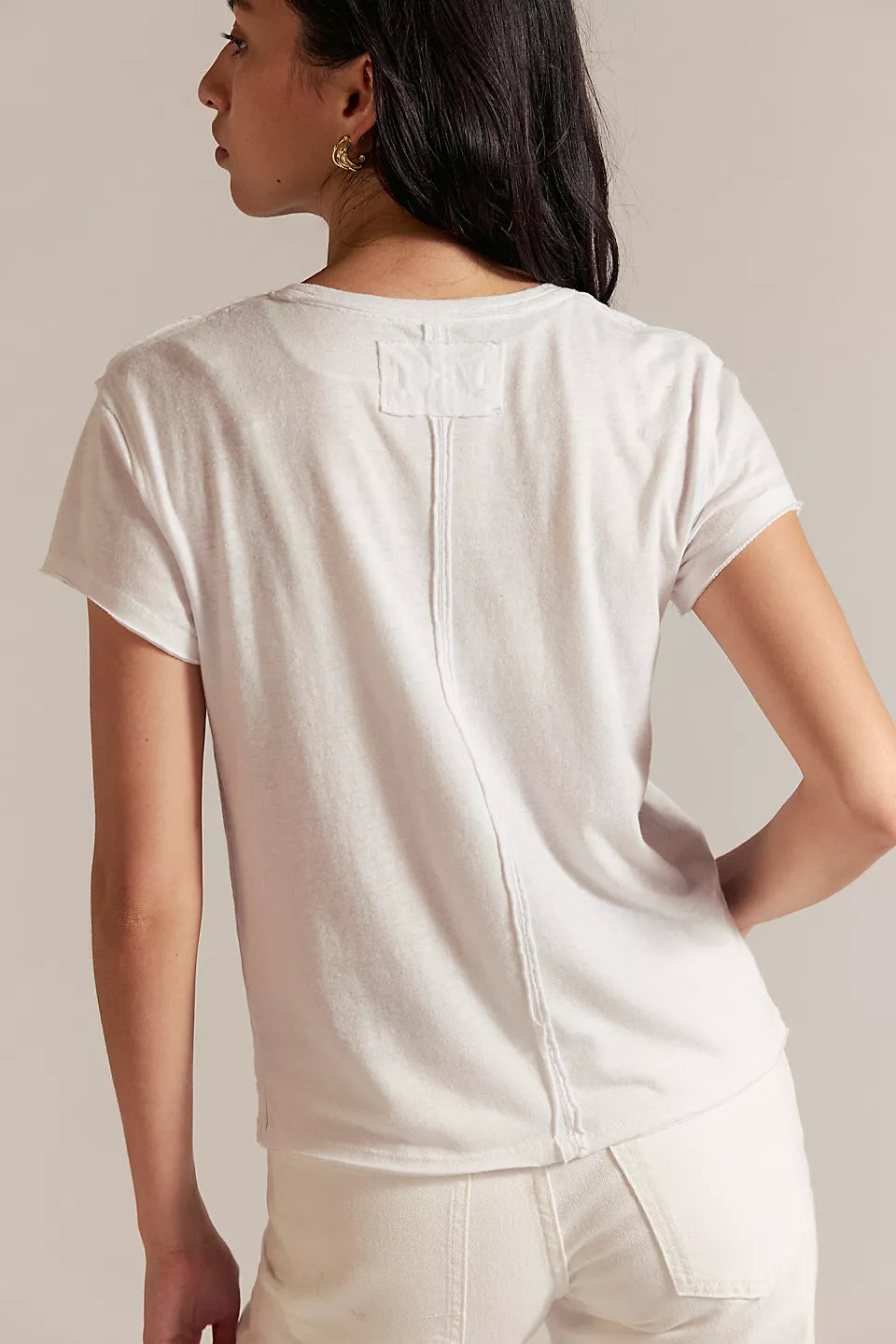 FREE PEOPLE NOVA TEE - WHITE