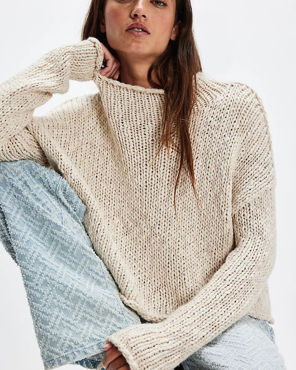 FREE PEOPLE OPAL SWEATER - TEA