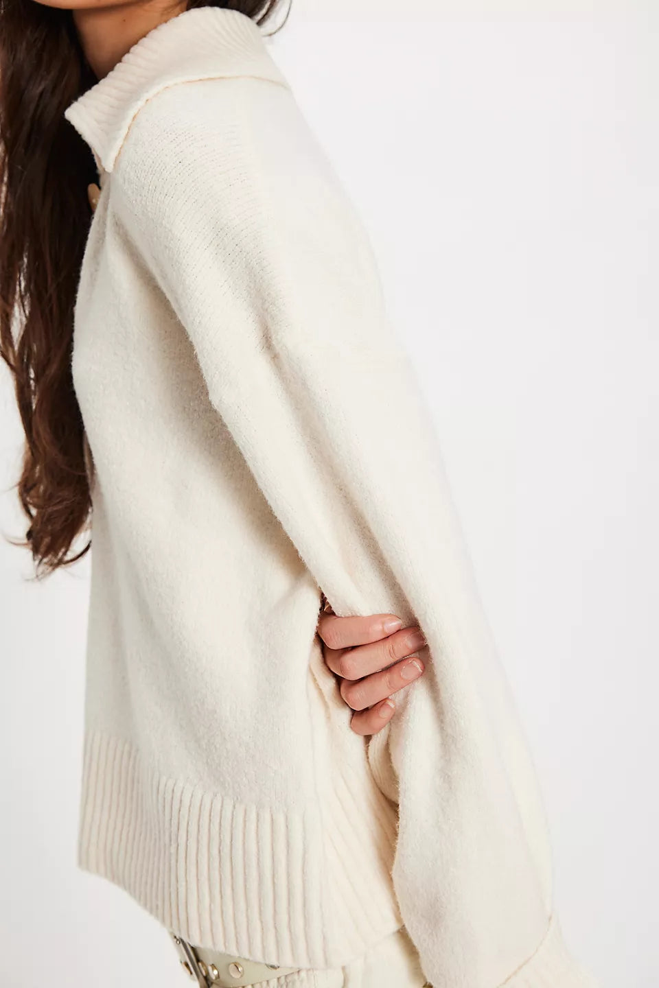 FREE PEOPLE TRADING UP POLO - IVORY