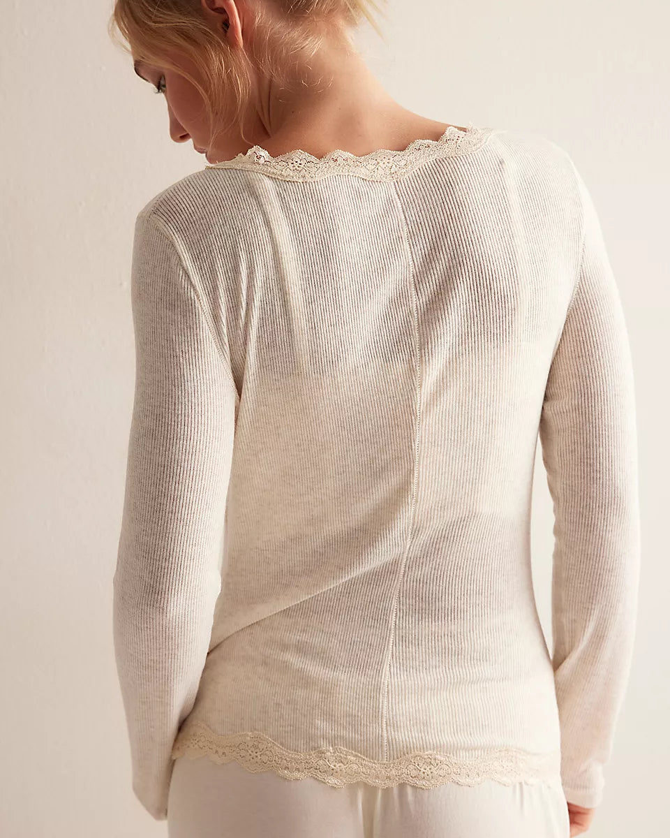 FREE PEOPLE BIG LOVE CARDI - OATMEAL HEATHER