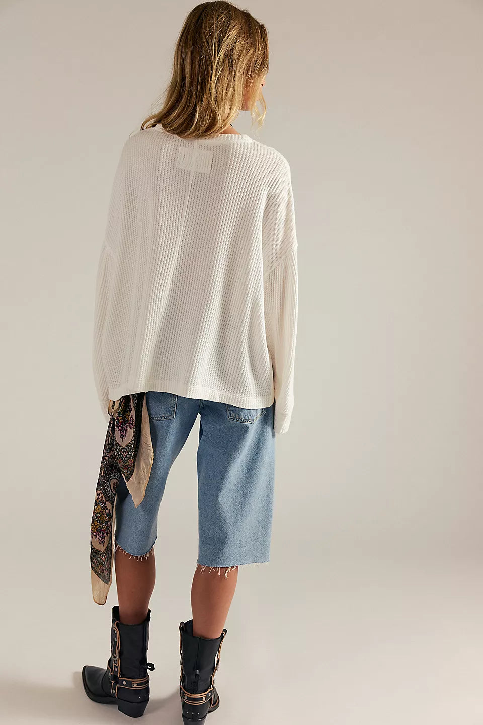 FREE PEOPLE DAWSON THERMAL - CLEAN IVORY