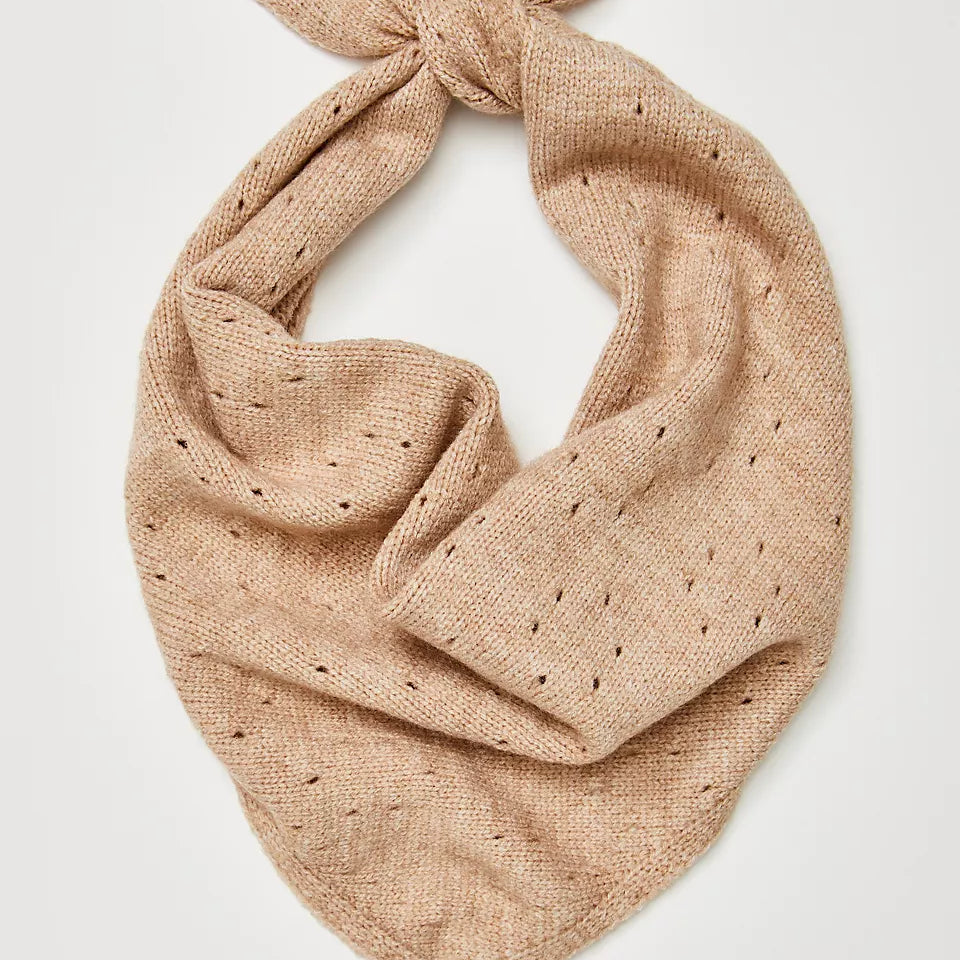 FREE PEOPLE TRIANGLE SCARF - TAUPE