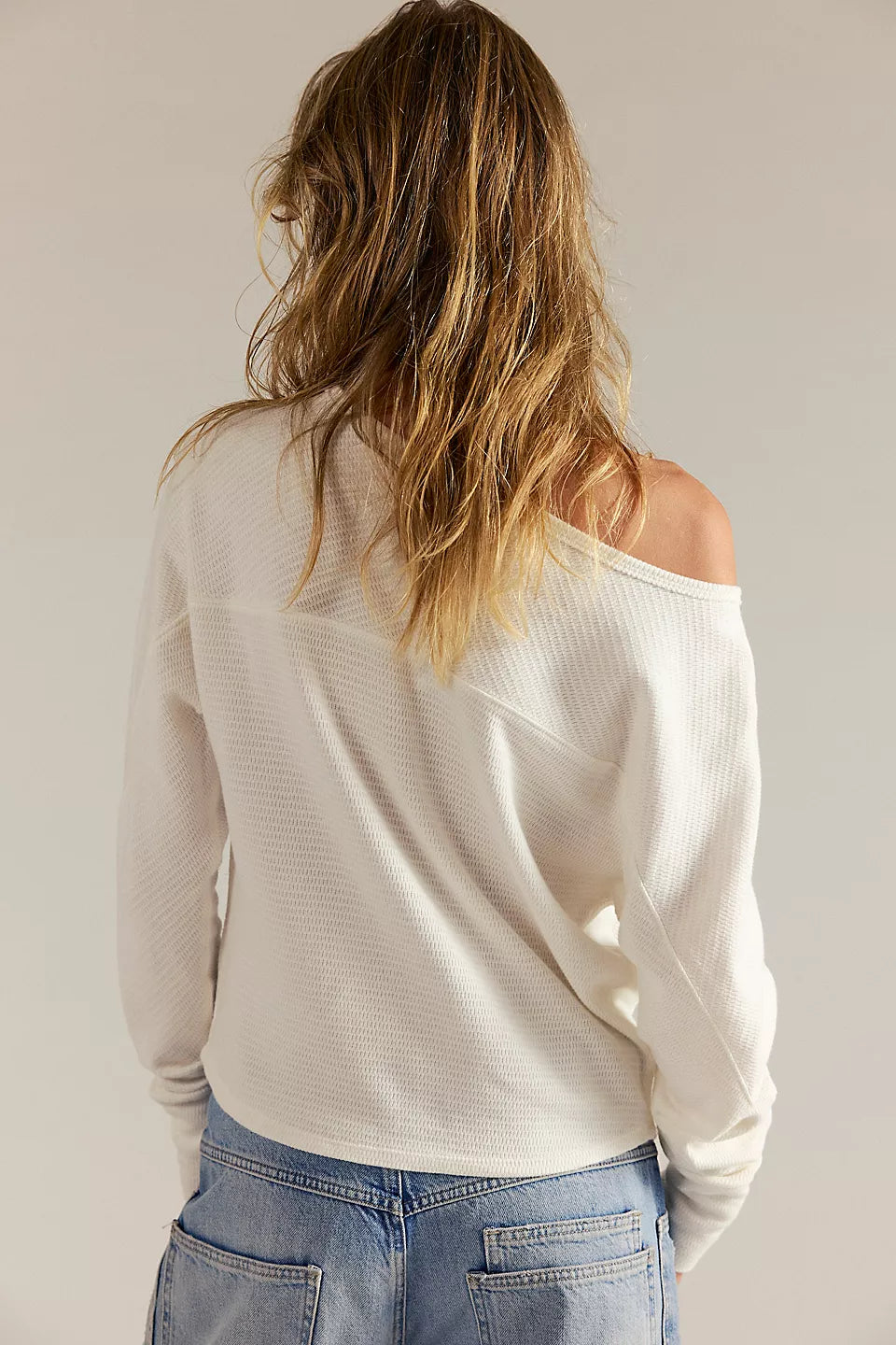 FREE PEOPLE JESS LONG SLEEVE - CLEAN IVORY