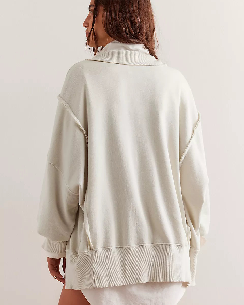 FREE PEOPLE CAMDEN HENLEY - GREY OPAL