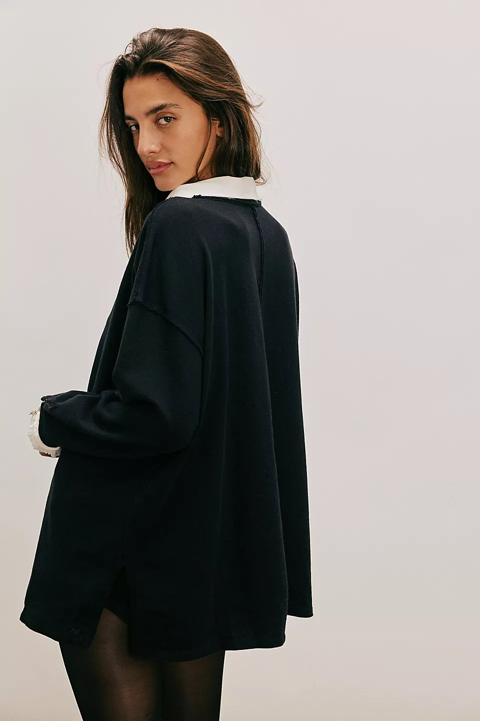 FREE PEOPLE GIANNA TWOFER TOP - BLACK COMBO