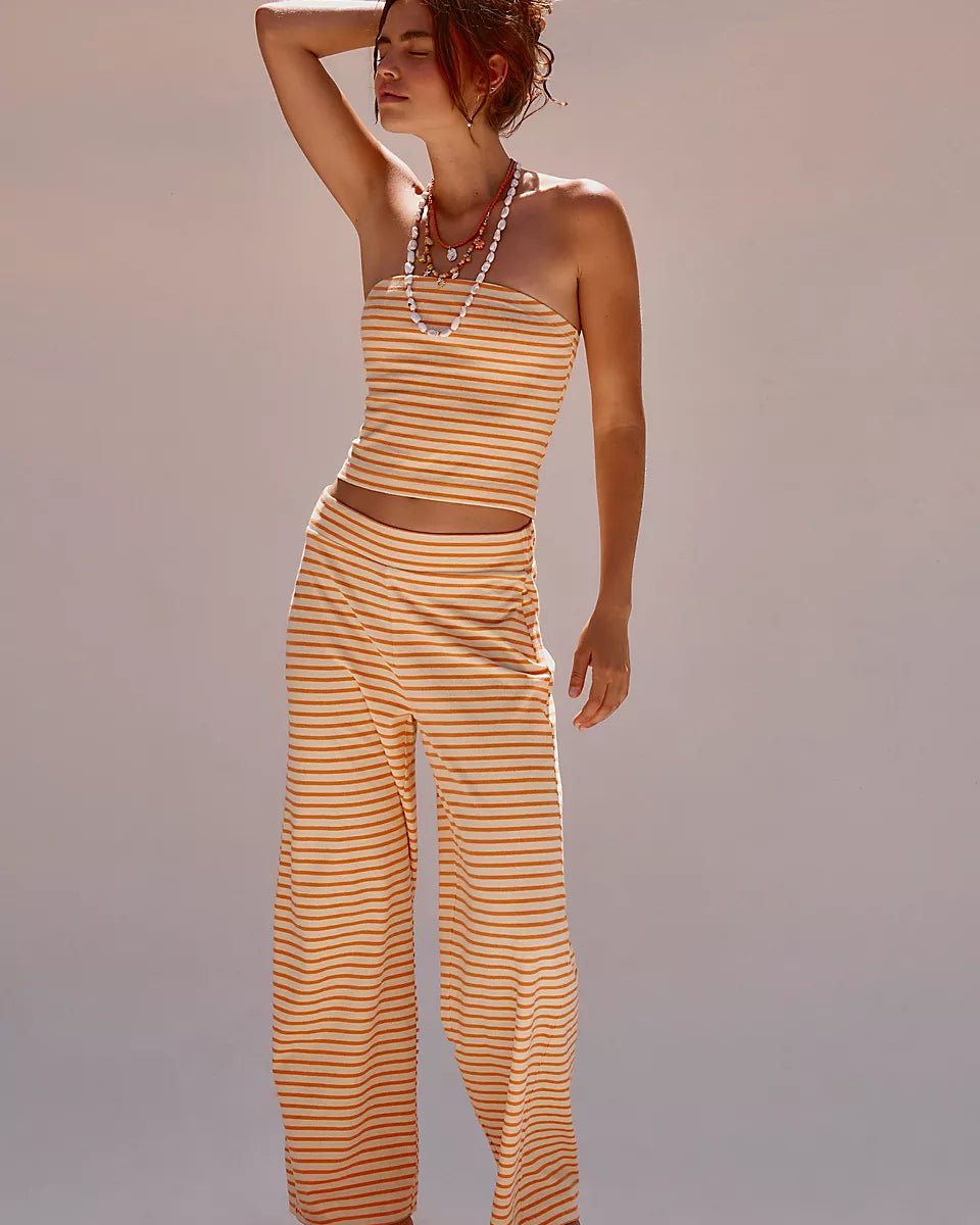 FREE PEOPLE SAILOR TUBE SET - PAPAYA COMBO