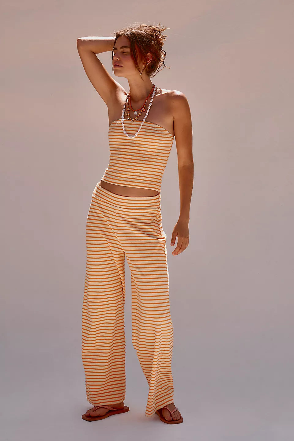 FREE PEOPLE SAILOR TUBE SET - PAPAYA COMBO