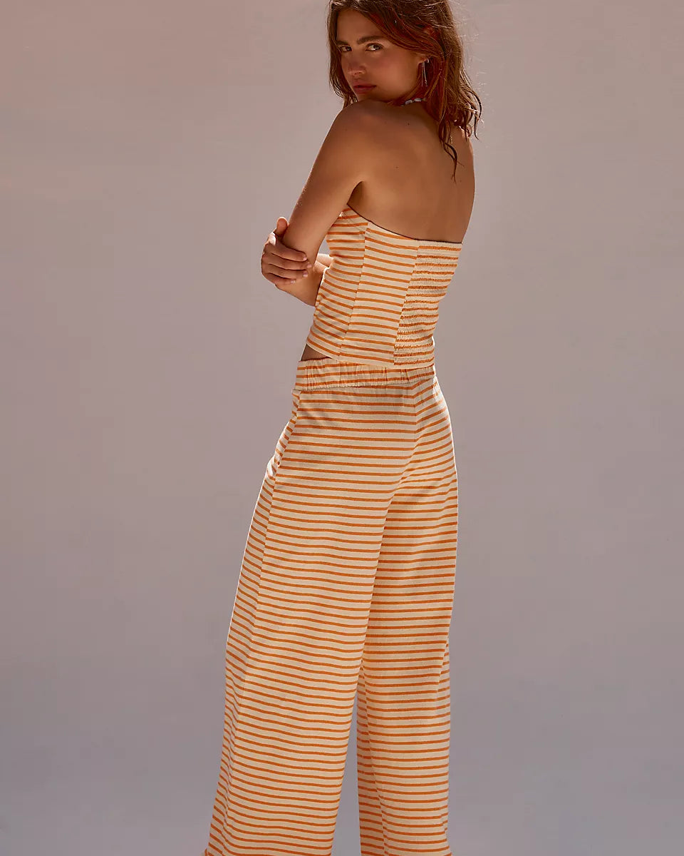 FREE PEOPLE SAILOR TUBE SET - PAPAYA COMBO