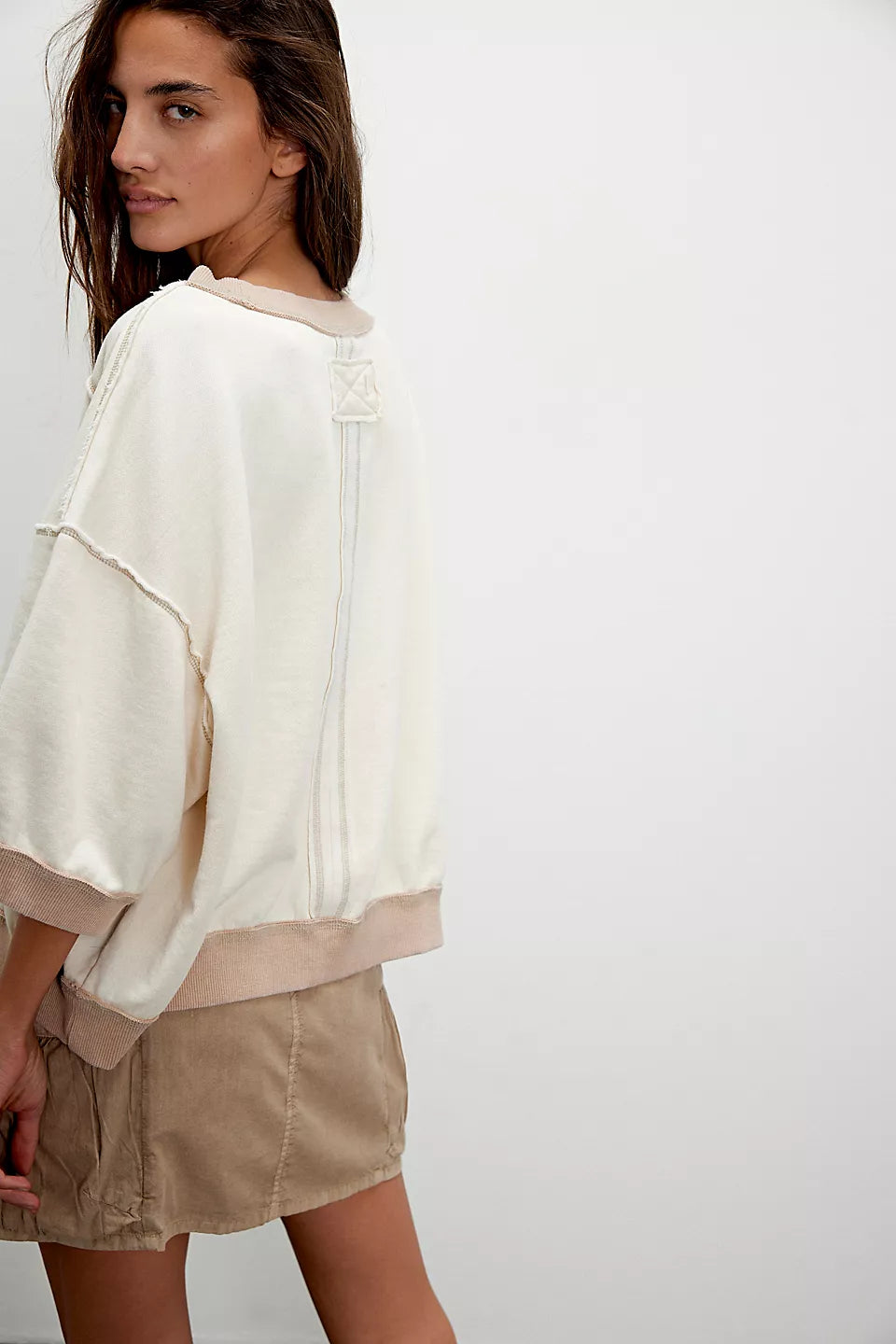 FREE PEOPLE EVERYTHING PULLOVER - NILLA CREAM