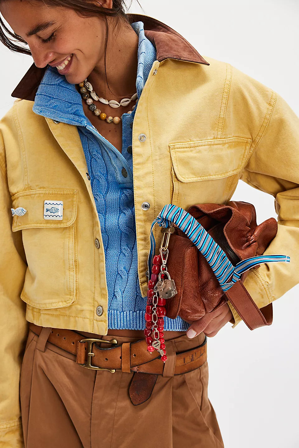 FREE PEOPLE MARTHA WORKWEAR JACKET - RATTAN