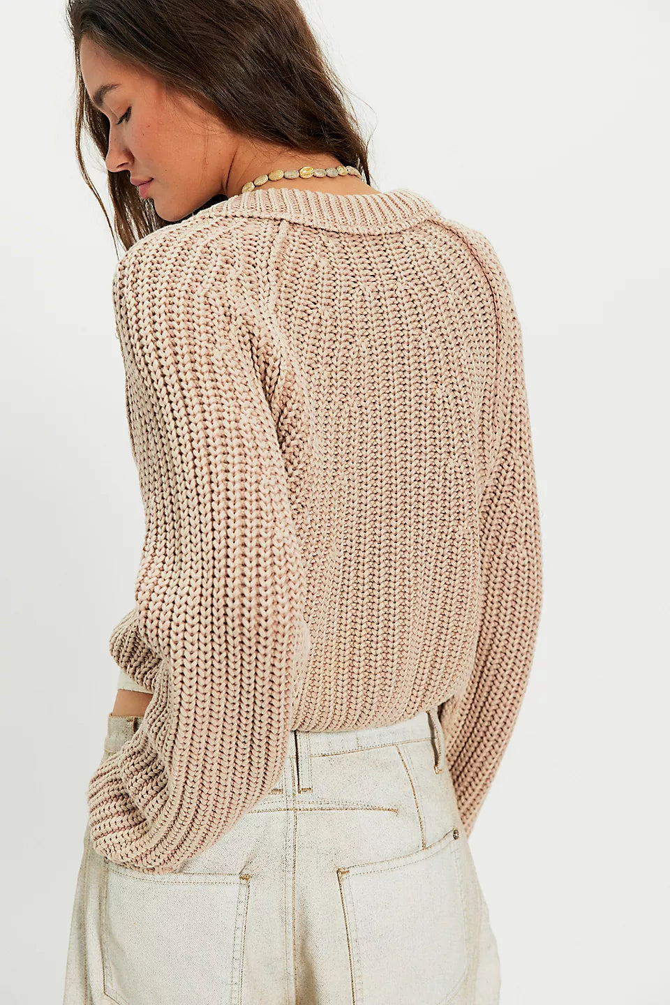 FREE PEOPLE SWEET NOTHING CARDI - SANDCASTLE
