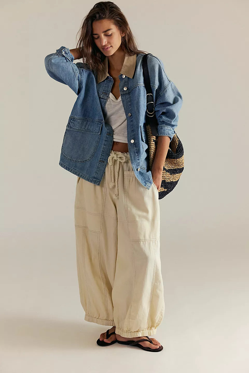 FREE PEOPLE LEMON DENIM JACKET - BERRY BLUES