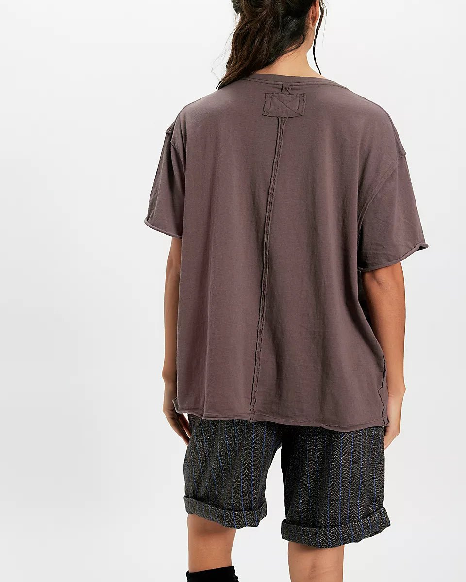 FREE PEOPLE NINA TEE - MOCHACCINO