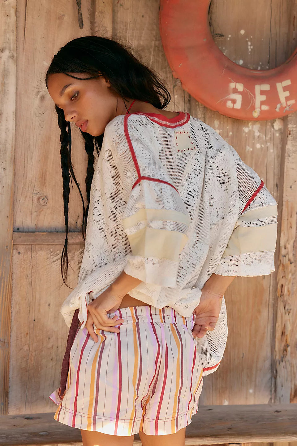 FREE PEOPLE DAY TO DAY BOXER - TEA COMBO