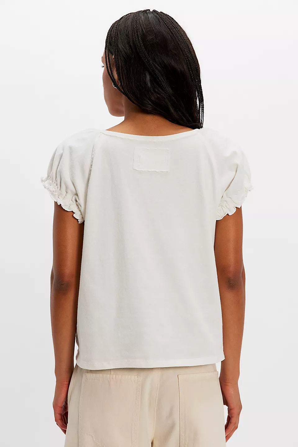 FREE PEOPLE ISSA TEE - WHITE