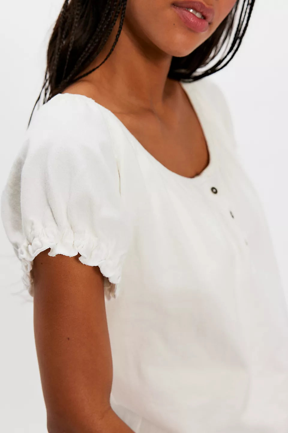 FREE PEOPLE ISSA TEE - WHITE