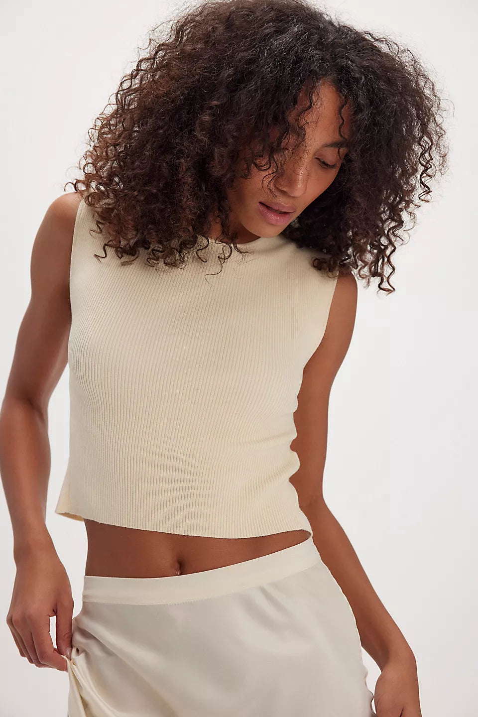 FREE PEOPLE BACK TO BACK TEE - ANTIQUE IVORY