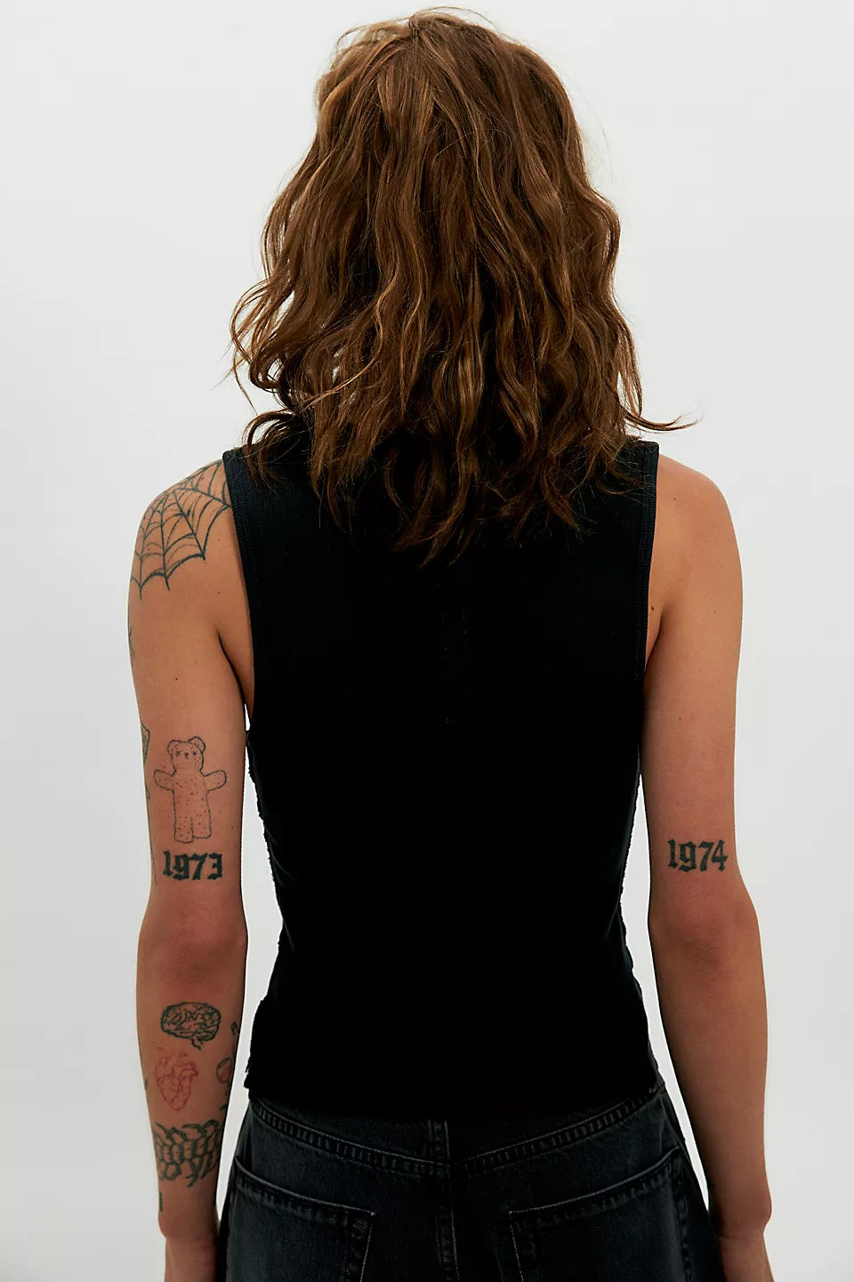 FREE PEOPLE JAMIE HENLEY TANK - BLACK