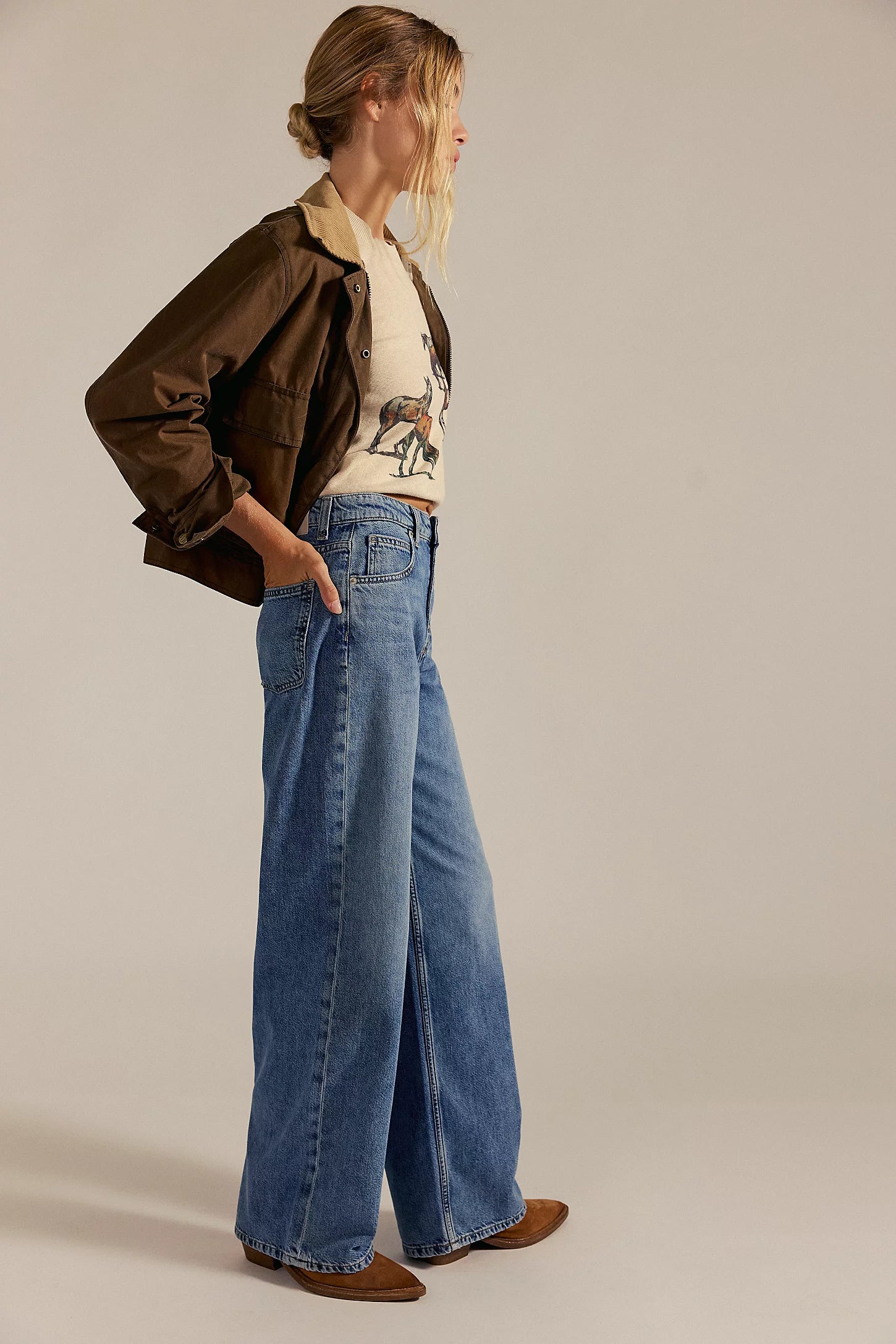 FREE PEOPLE NIA BOYFRIEND JEANS - FRIDAY