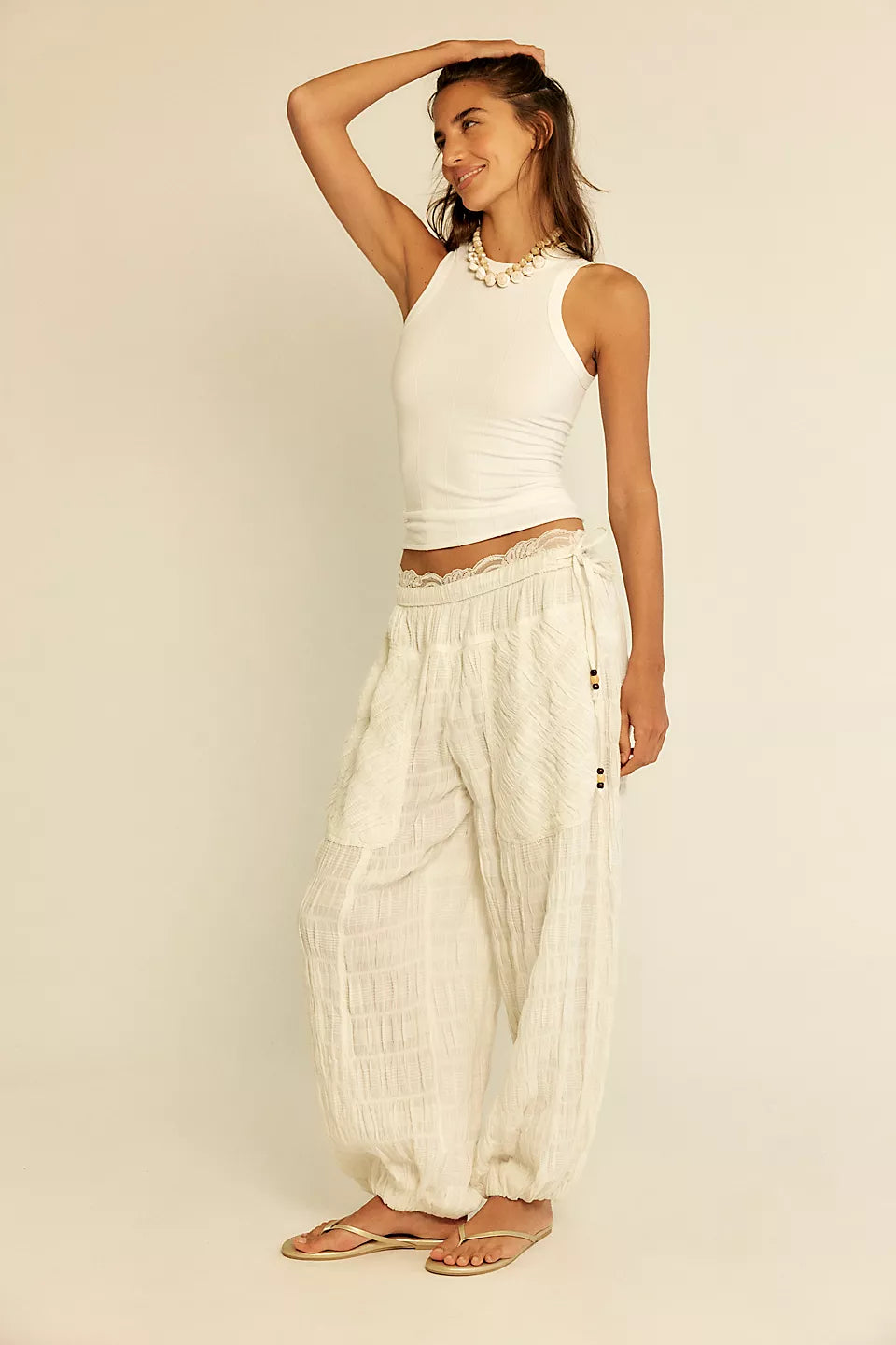 FREE PEOPLE SO SOFT SEAMLESS MODAL TANK - CLEAN IVORY