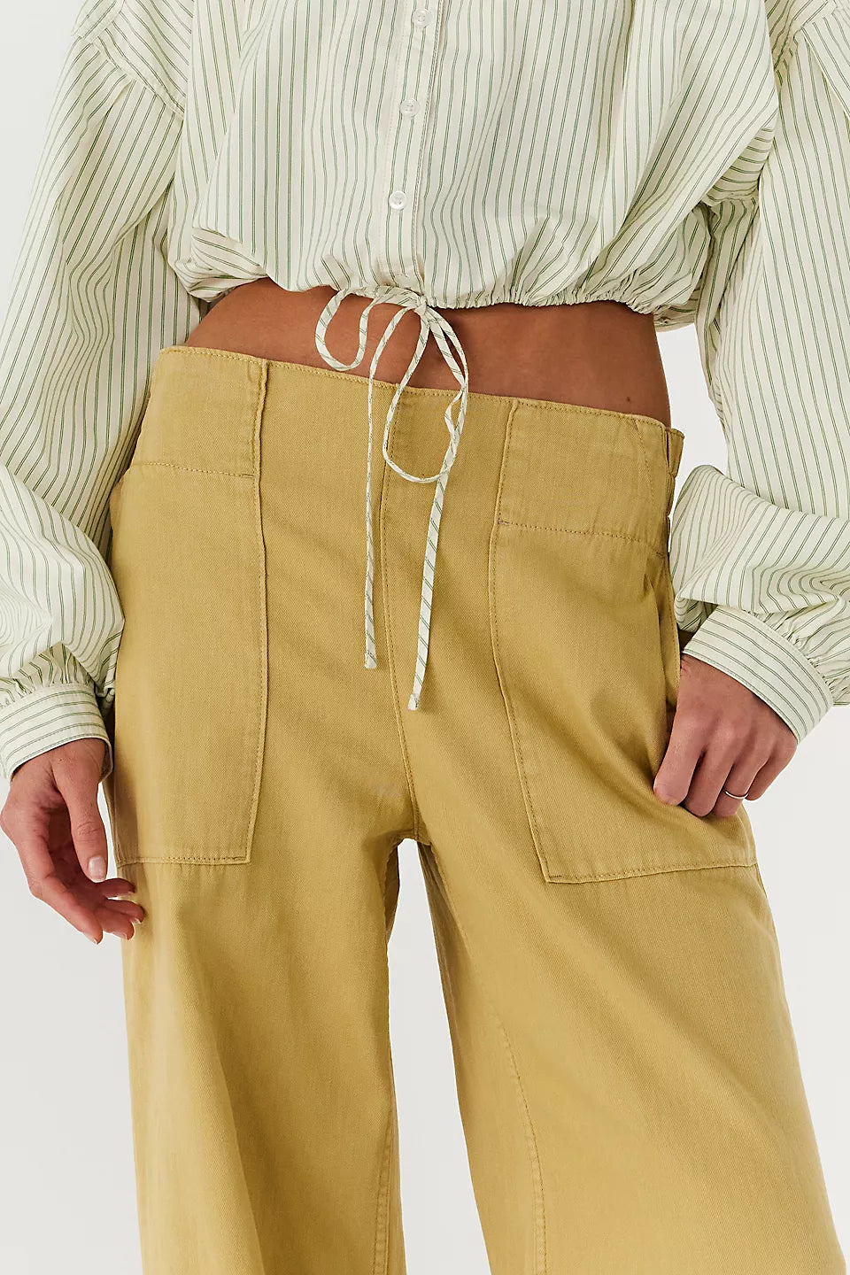 FREE PEOPLE BREEZY DENIM PULL ON - ANTELOPE