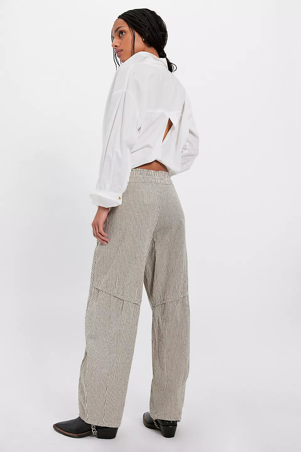 FREE PEOPLE SOMETHING GOOD PANT - IVORY COMBO