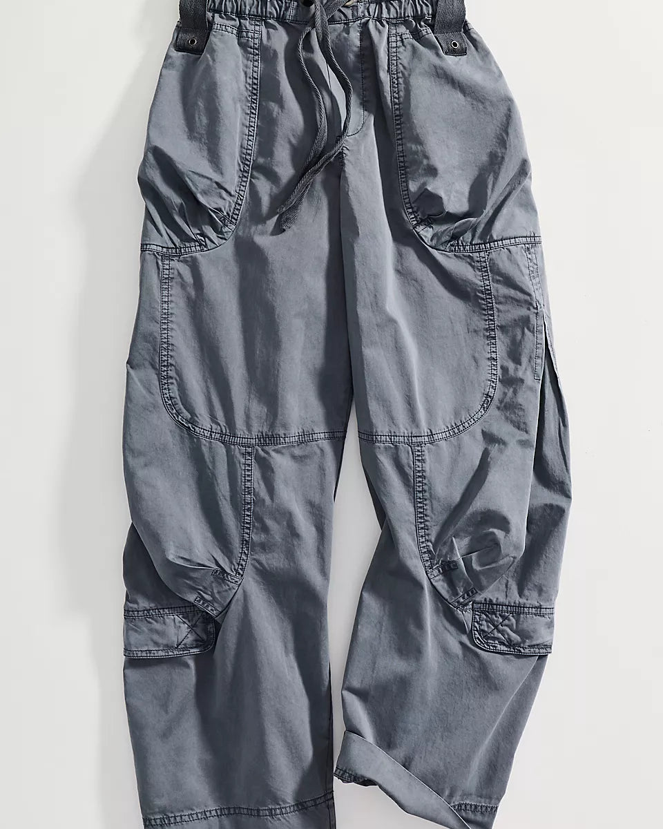 FREE PEOPLE ONSET PARACHUTE PANT - STEEL