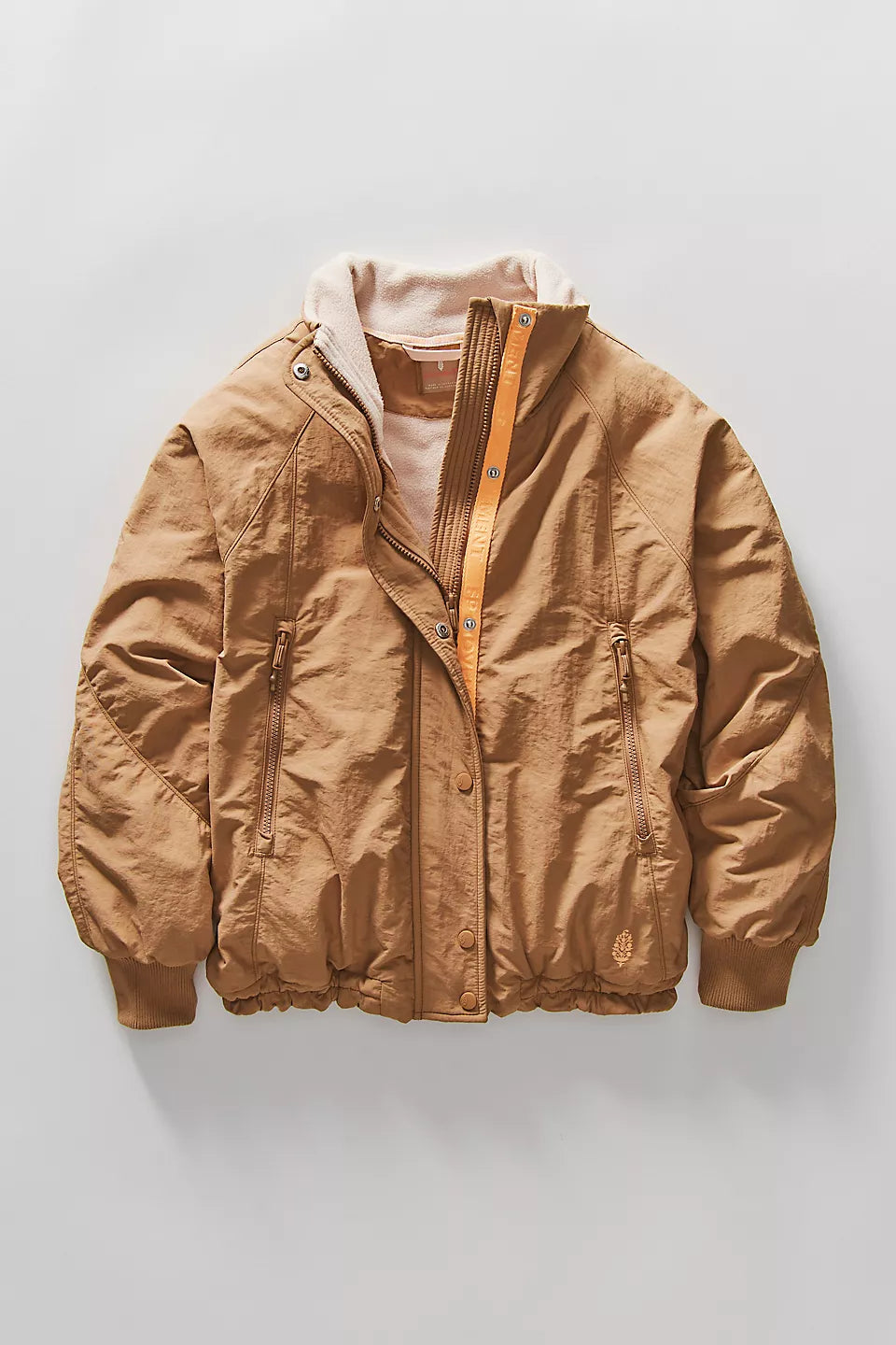 FREE PEOPLE FIELD TRIPPER JACKET - LIGHT CAMEL COMBO