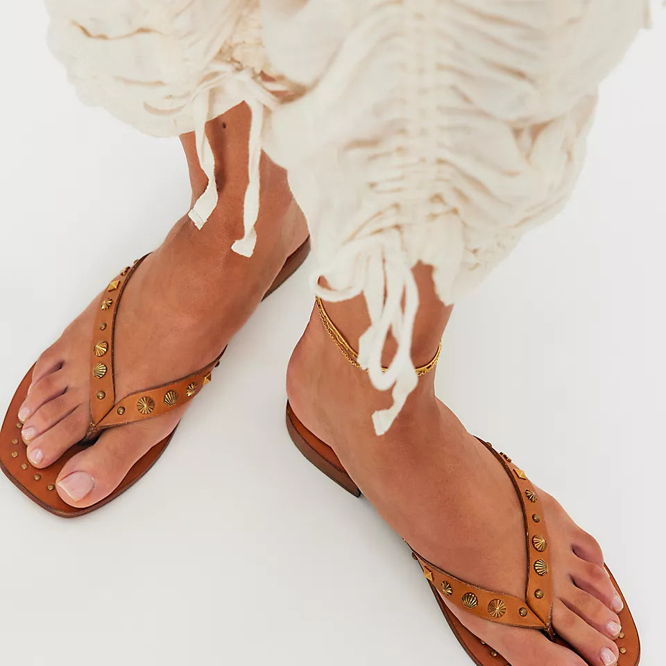 FREE PEOPLE TIDE FLIP FLOP - LUGGAGE LEATHER