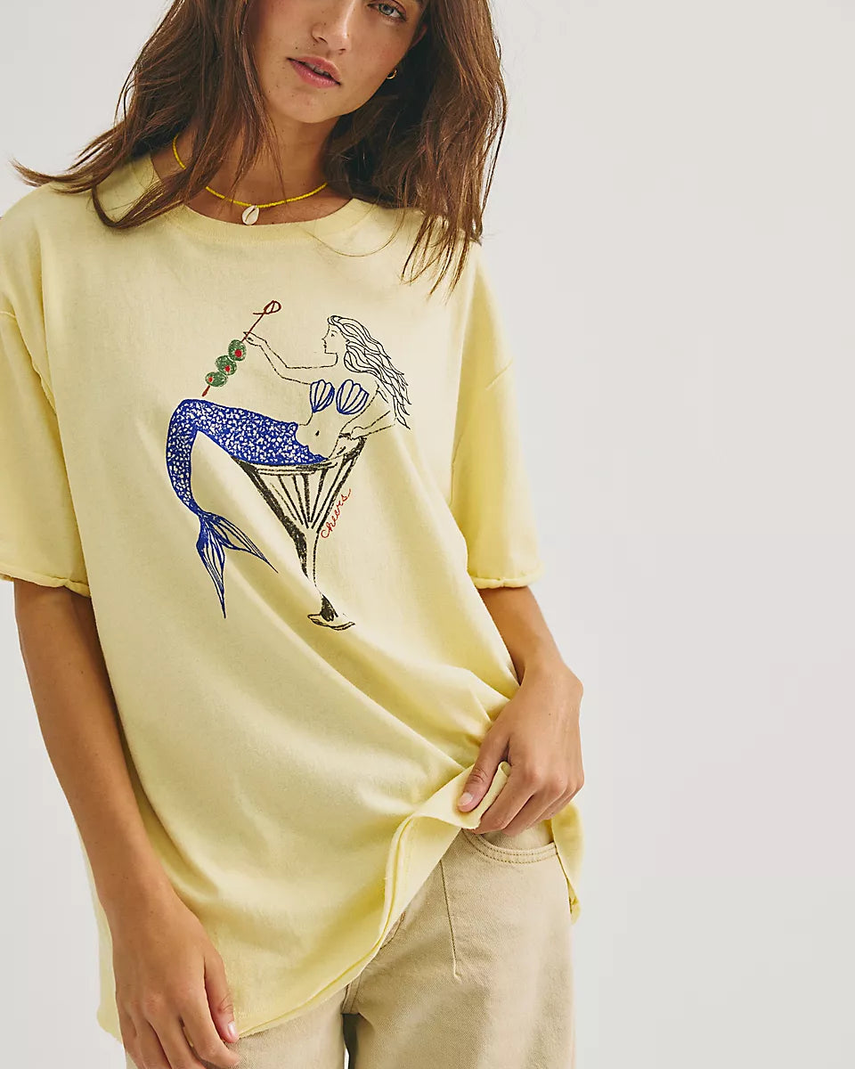 FREE PEOPLE BEST COAST TEE - MERMAID COMBO