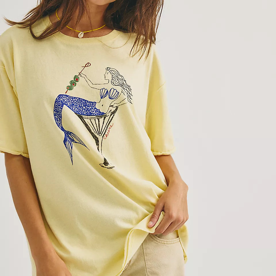 FREE PEOPLE BEST COAST TEE - MERMAID COMBO