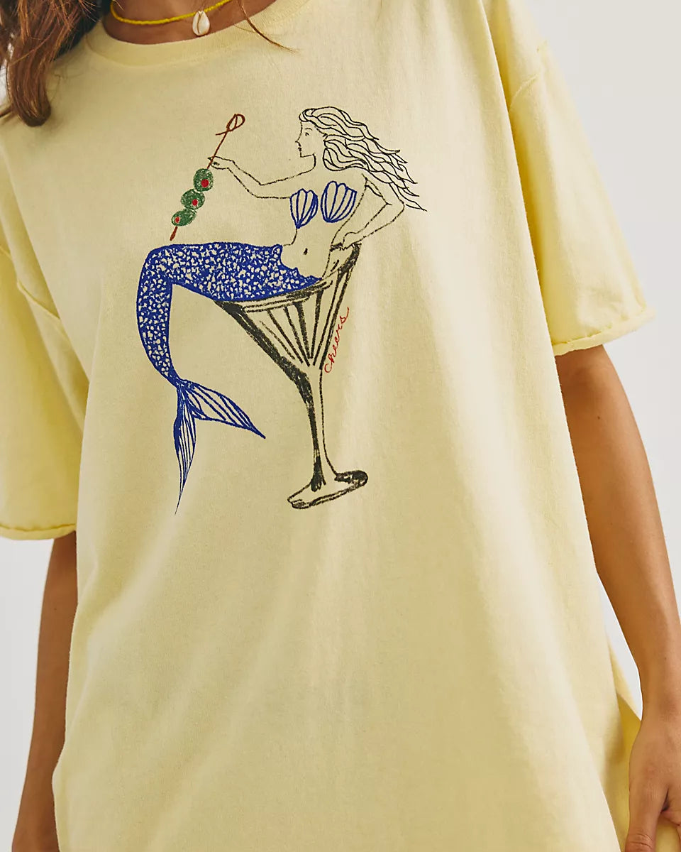 FREE PEOPLE BEST COAST TEE - MERMAID COMBO