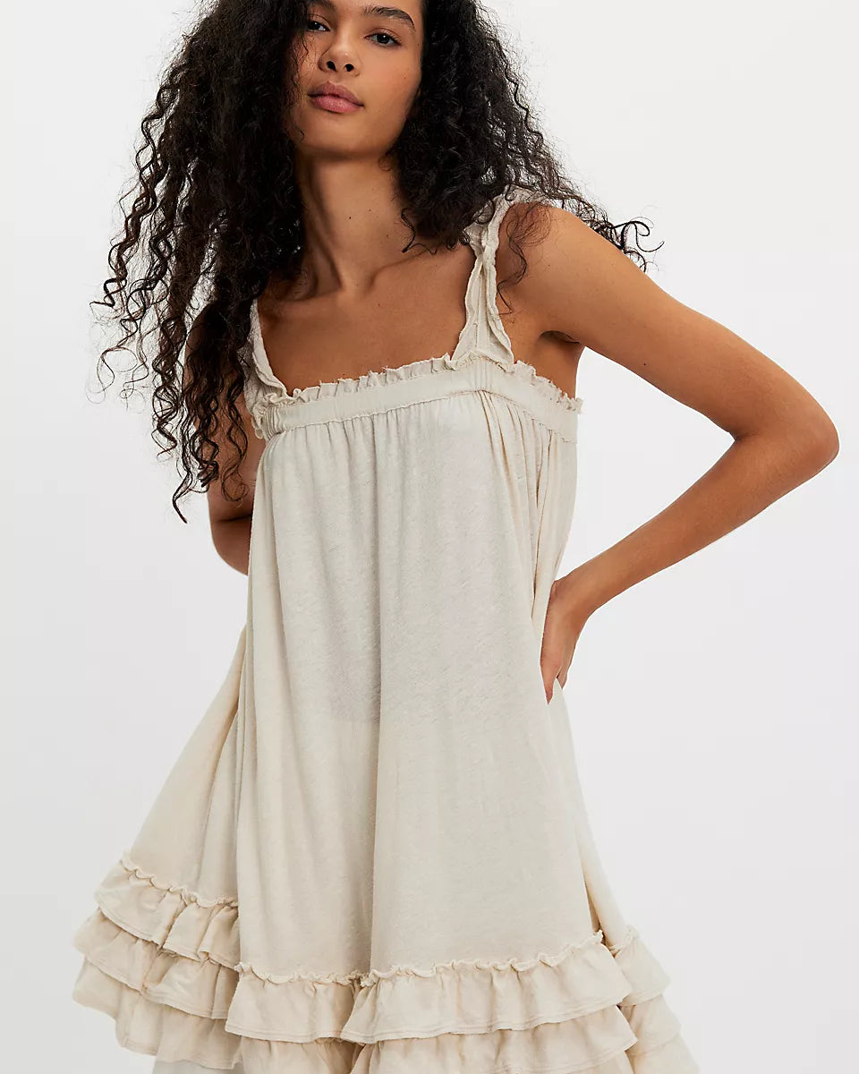 FREE PEOPLE SPRING TIDE TUNIC - TEA