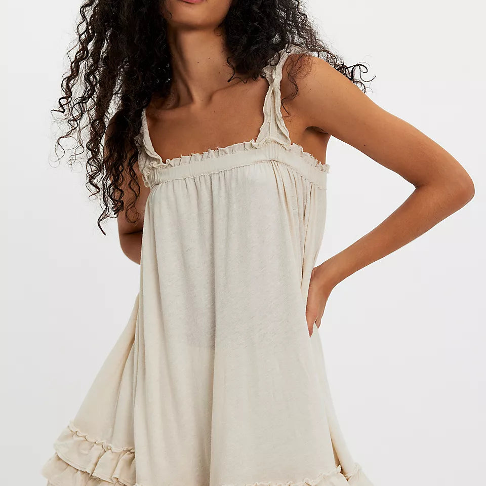 FREE PEOPLE SPRING TIDE TUNIC - TEA