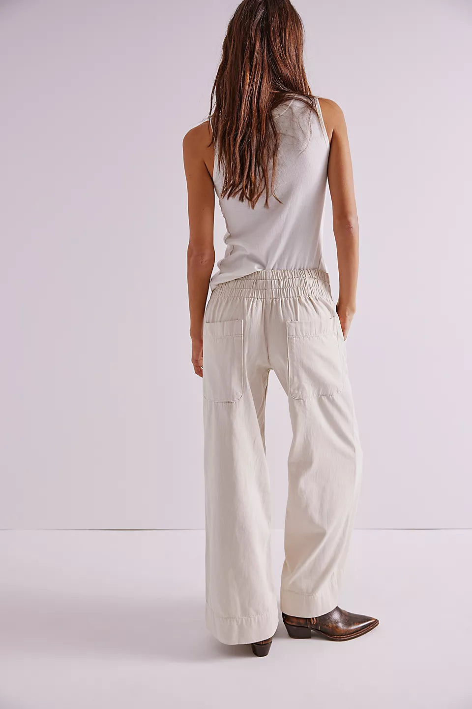 FREE PEOPLE BREEZY DENIM PULL ON - BRIGHT LIGHTS