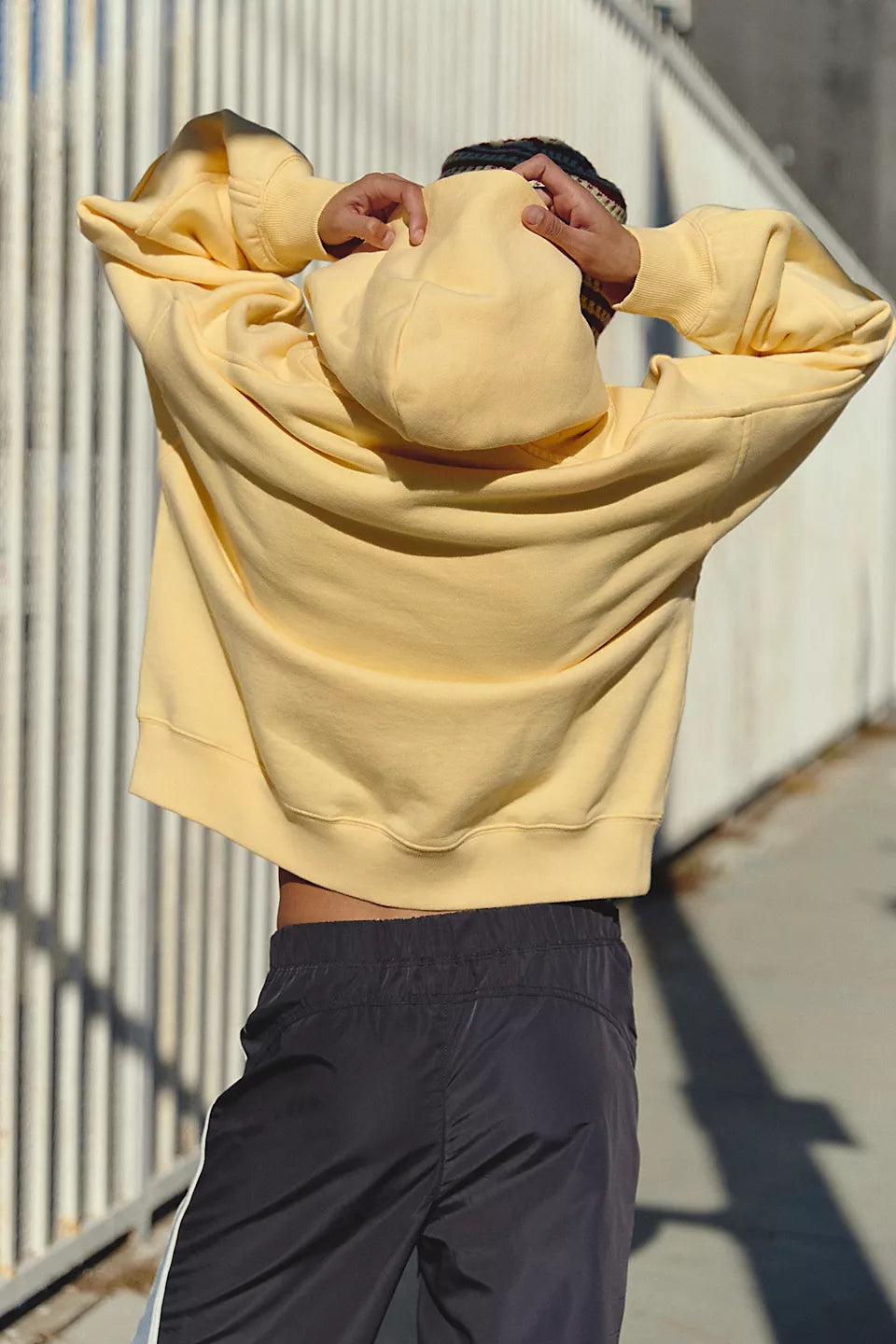 FREE PEOPLE A CUT ABOVE HOODIE - SUNLIT YELLOW
